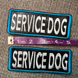 Service Dog Patch - Black and Blue